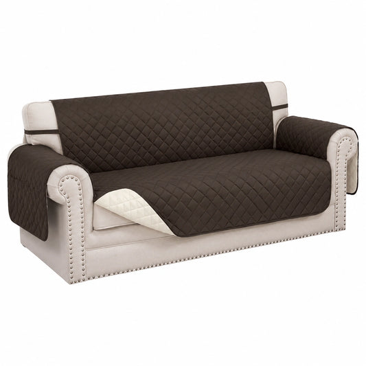 Premium Wendbare Sofahusse für Zweisitzer, Elastischer Couchschutz, Haustier- und Kinderfreundlich