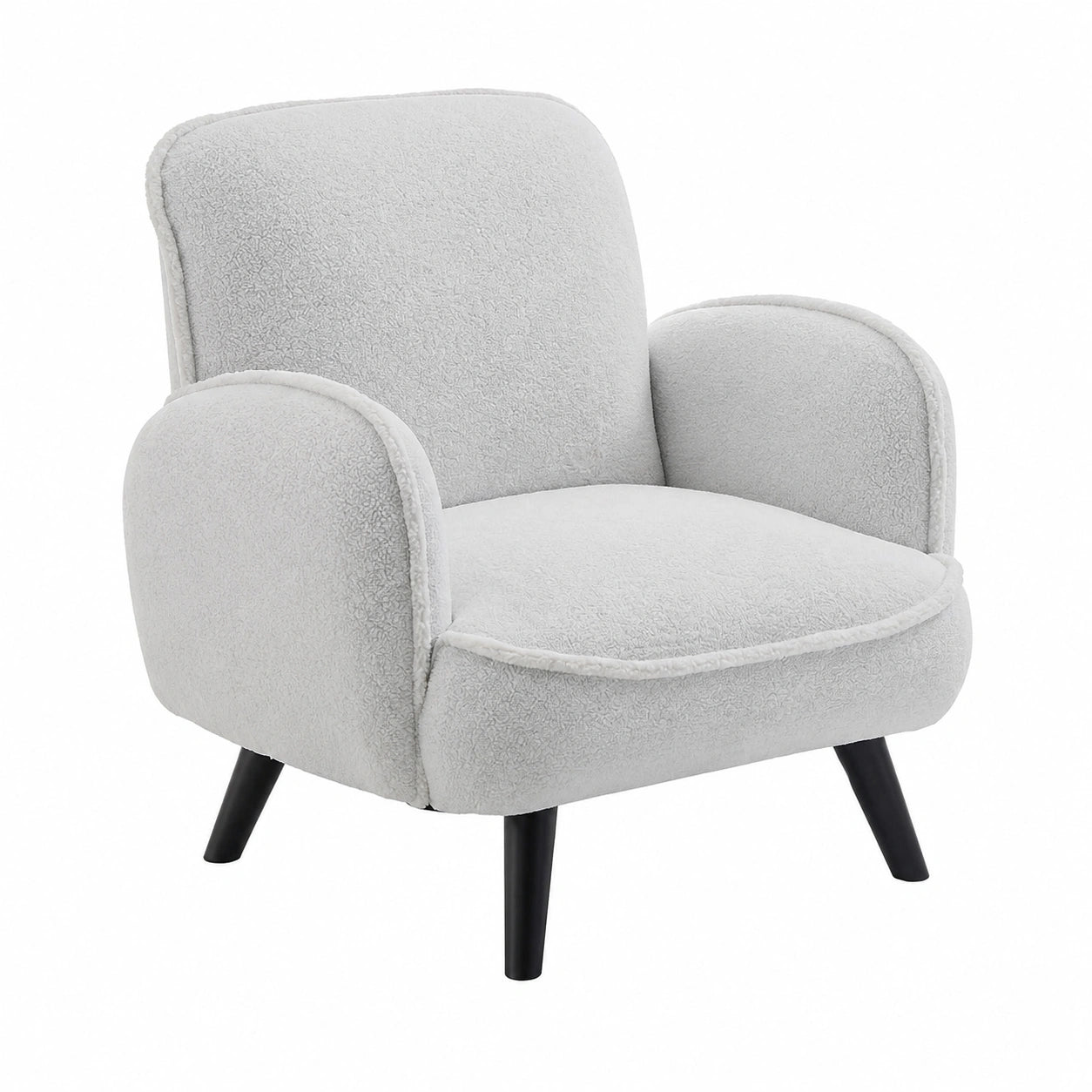 Atlantic Home Collection Sessel BEN mit Kunstfellbezug, Weiß