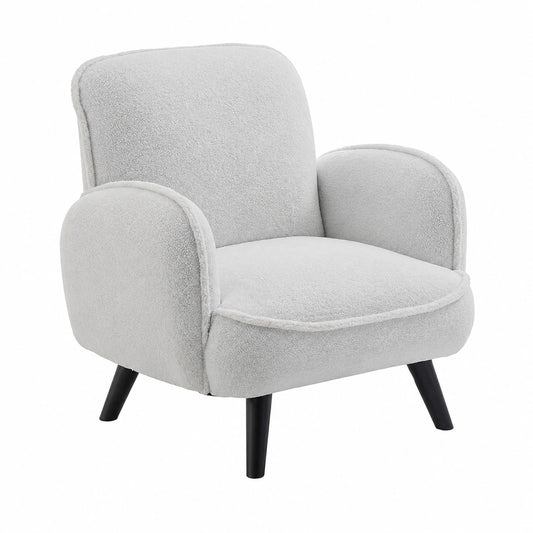 Atlantic Home Collection Sessel BEN mit Kunstfellbezug, Weiß